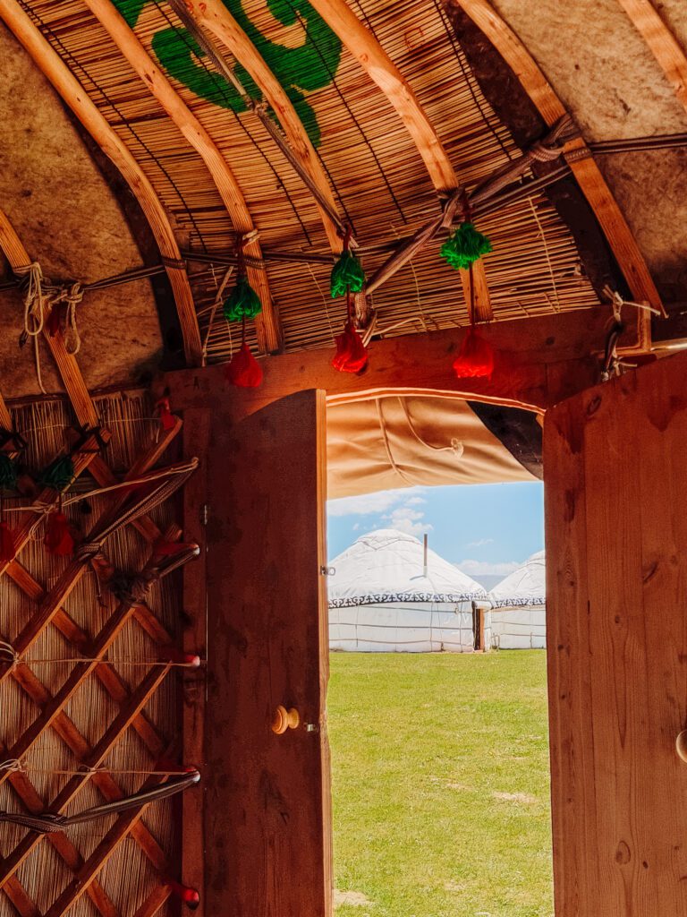 yurt views from our yurt at song kul