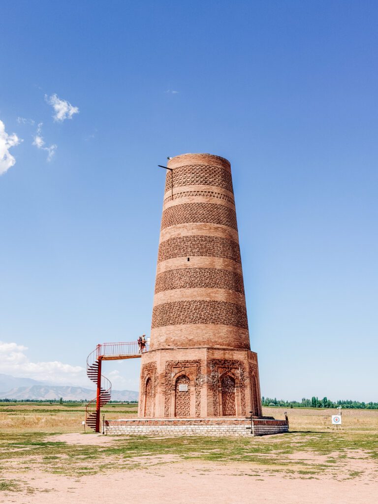 Ancient Silk Road history at Burana Tower Kyrgyzstan