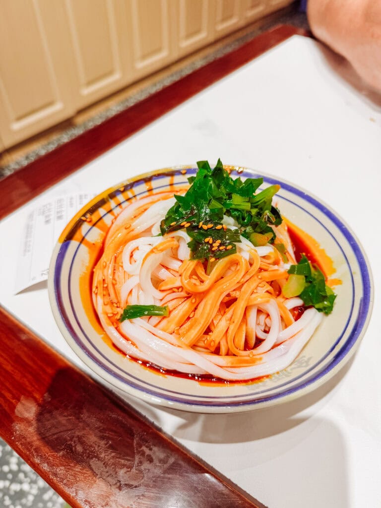 cold noodles with chilli