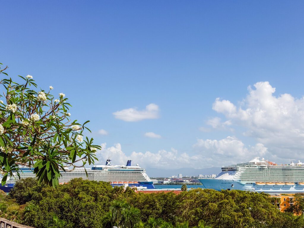 cruise terminal views from old san juan