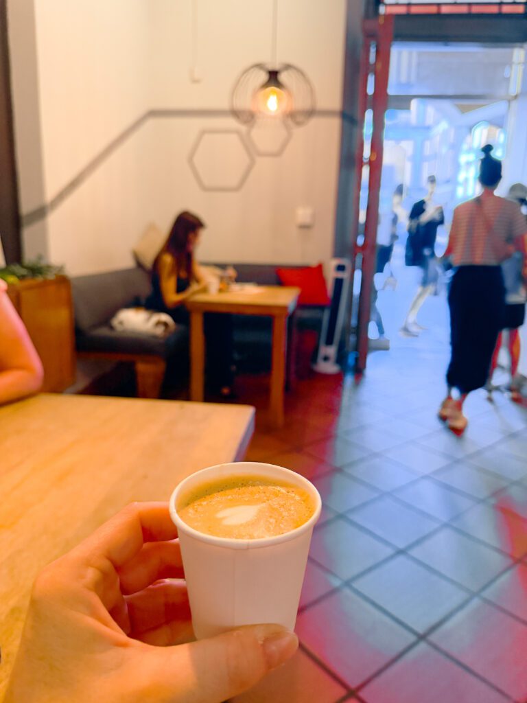 locally grown coffee on food tour around old san juan