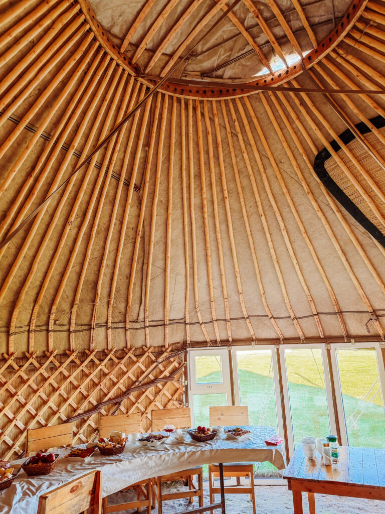 the food yurt at song-kul