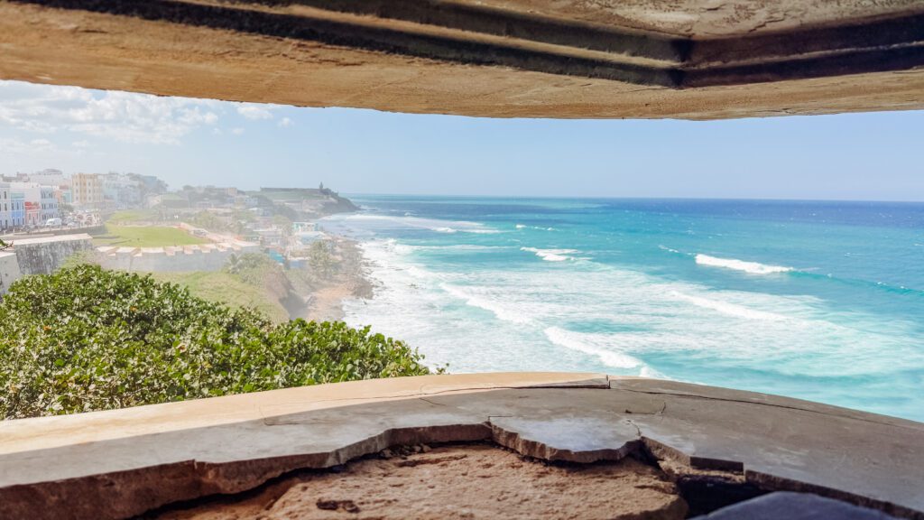 the forts have lots of look out areas you can see the views from