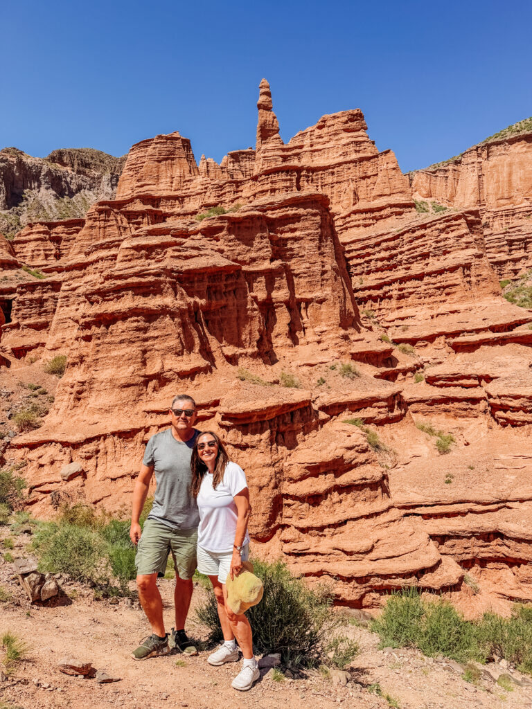 exploring kok-minok canyons in Kyrgyzstan