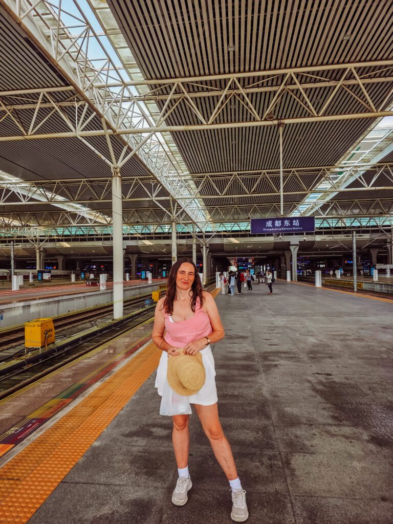 chengdu east railway station platform
