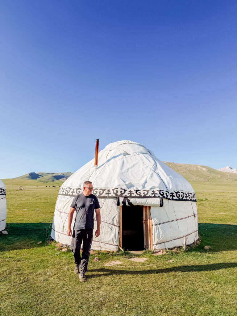 our yurt at song-kul