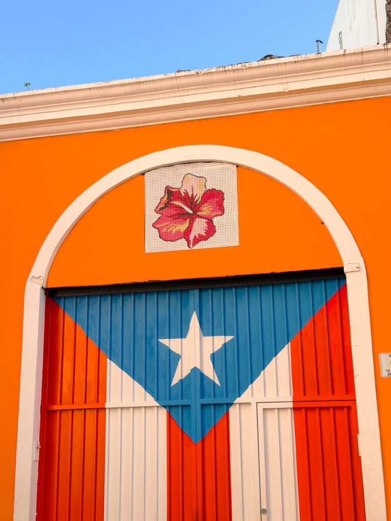 the street art is beautiful in old san juan