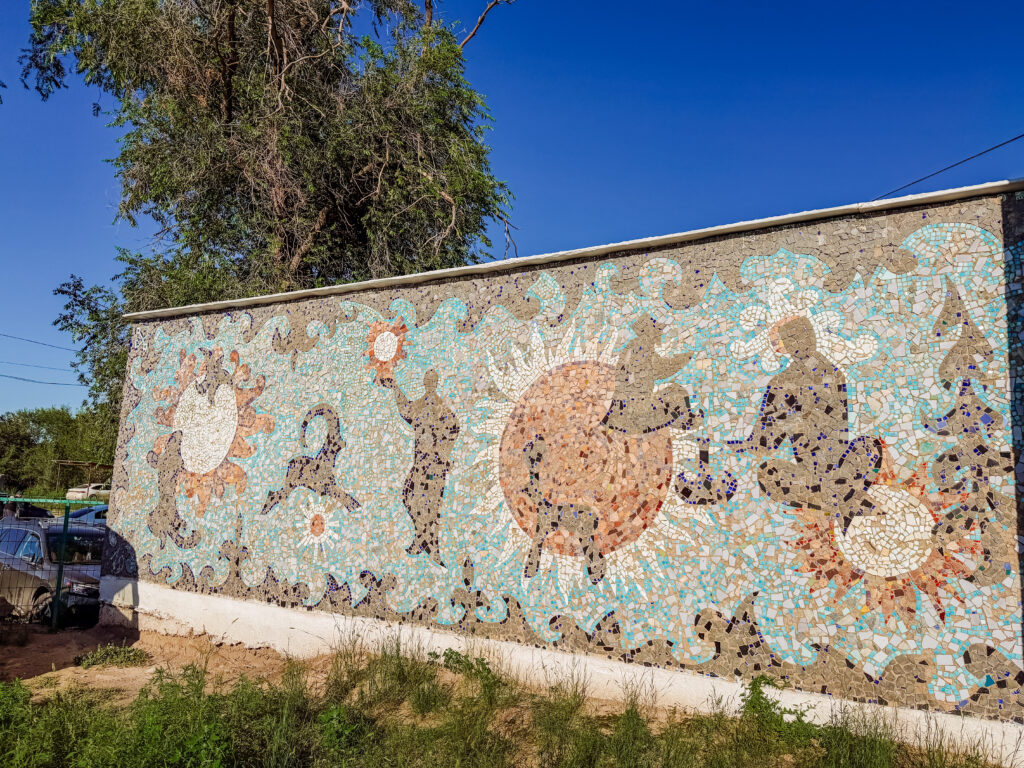 mosaics at tamga sanitorium kyrgyzstan