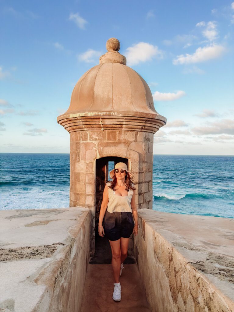 sunset views at the fort in old san juan puerto rico