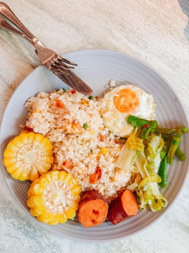 fried rice breakfast at mercure chengdu